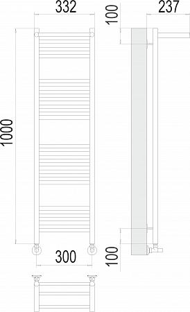 Аврора с/п П20 300х1000 Полотенцесушитель  TERMINUS Елец - фото 3